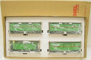 Lionel 6 - 18556 Sears Chicago & Illinois Midland Freight 4 Pack Car Set Ex/box