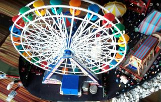 N Scale Faller Ferris Wheel With Faller Motor & Gondolas With Leds