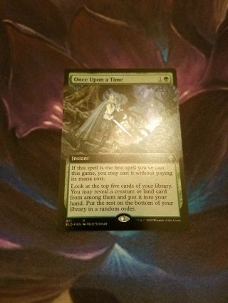 Once Upon A Time Foil Extended Art Mtg Throne Of Eldraine Pack Fresh