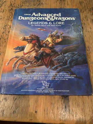 Legends & Lore Advanced Dungeons And Dragons