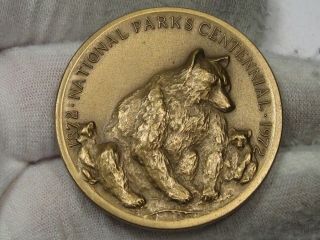 1972 - 1872 National Parks Centennial Medal - Sequoia Est.  1890 - 38 Mm.  18