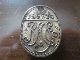 Charge Coin - R.  H.  Stearns Boston,  Ma - Tag - Token - Badge - Early Credit Card