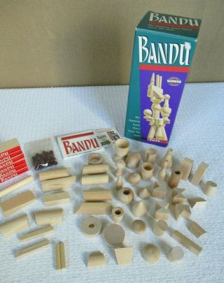 Bandu Stacking Game 1991 Milton Bradley Complete Vgc Vintage