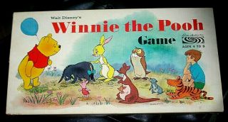 Vintage Walt Disneys Winnie The Pooh Board Game Parker Brothers 1964 Complete Vg