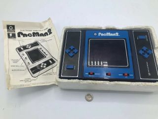 1981 Entex Pacman 2 Vintage Handheld Video Game,  With Paper Directions