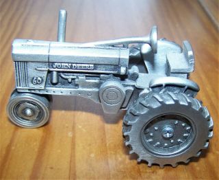 John Deere 1:43 Scale 7800 Tractor Pewter Spec Cast Expo 2000 & Model 60
