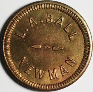 L.  A.  Ball Token Newman Good For 5¢ In Trade Look @ 19mm