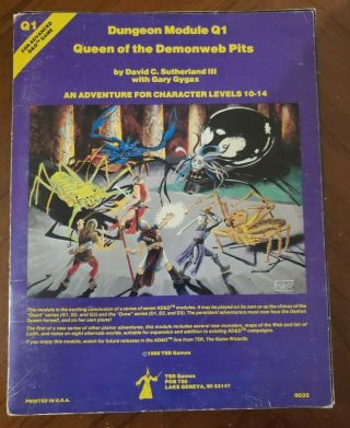 Ad&d Queen Of The Demonweb Pits - Dungeon Module 1980