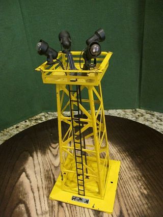 Scarce Lionel No.  395 Floodlight Tower Yellow