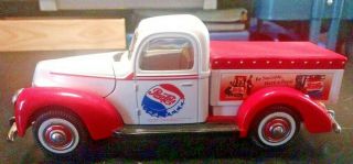 Golden Wheel,  Diecast 1940 Ford Pickup with Cap Pepsi - Cola Delivery Truck - 3