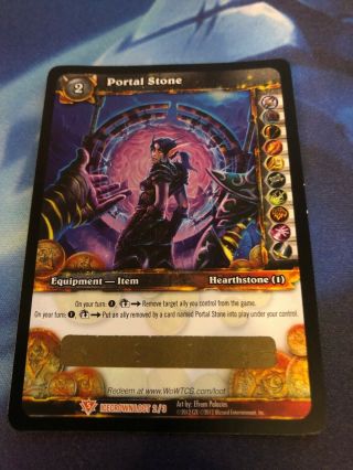 World Of Warcraft Tcg Portal Stone With Code