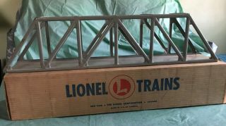 Lionel 317 Trestle Bridge Gray W/box Post War O Gauge