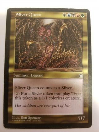 Sliver Queen X1 Mp Stronghold Mtg.  Magic The Gathering