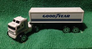 GOODYEAR SEMI TRUCK CAB AND TRAILER/ MICRO MACHINES/ ROAD CHAMPS 2