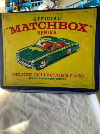 Official Matchbox Series Deluxe Collector’s Case 1968 Fred Bronner Corp Holds 72