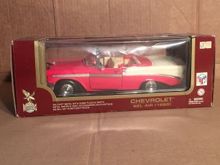 1956 Chevrolet Bel Air Convertible Red 1/18 Scale Road Legions By Yatming