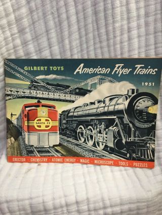 5 American Flyer Train Catalogs 1951,  1952,  1953,  1956,  1958