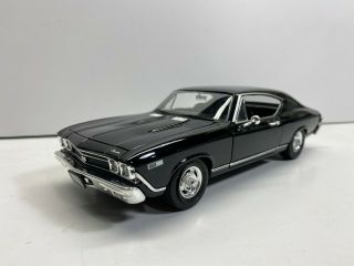 Welly 1:24 Scale Die Cast 1968 Chevrolet Chevelle Ss 396 Black