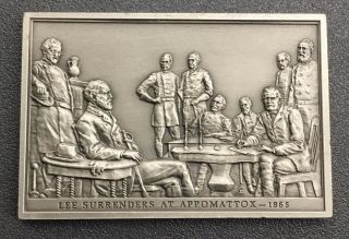 Civil War General Robert E Lee Surrenders At Appomattox Ingot Medal