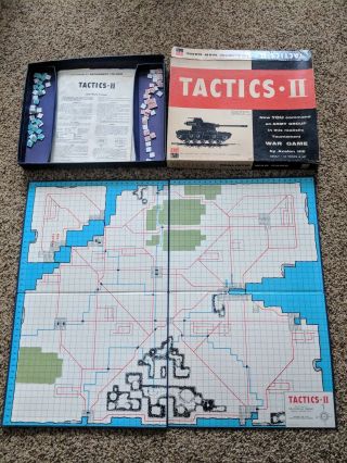 Tactics Ii 2 Army Group War Game Avalon Hill 1961 Vintage Board Game