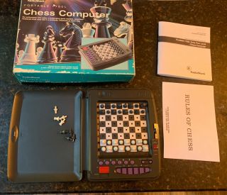 A3 Radio Shack Portable Chess Computer 1750l - 64 Play Levels - Tandy - - L@@k