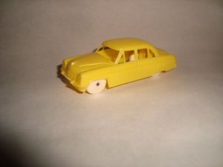 F&f Mold 1954 Mercury 4 Dr.  Sedan Cereal Premium Plastic Toy Car / Yellow