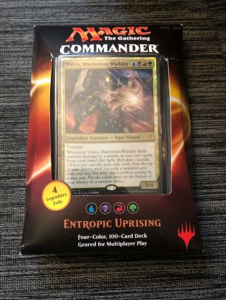 Entropic Uprising Magic The Gathering Commander 2016 W/ Some Box Damage