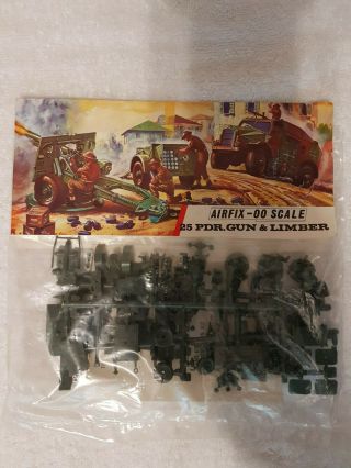 Airfix - 25 Pdr.  Gun & Limber - Ho/oo Scale - Old Stock