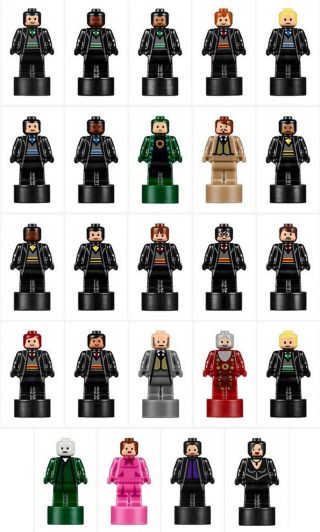 Lego Harry Potter Statuette Mirco Minifigures Trophy Complete Set 24 From 71043