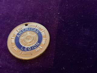 Vintage Enameled U.  S.  American Legion Medallion Token Coin Whitehead & Hoag