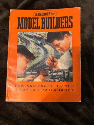 Vintage 1940 Lionel Toy Train Book Handbook For Model Builders