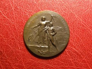 Art Nouveau Encouragement To Sports Medal By Felix Rasumny