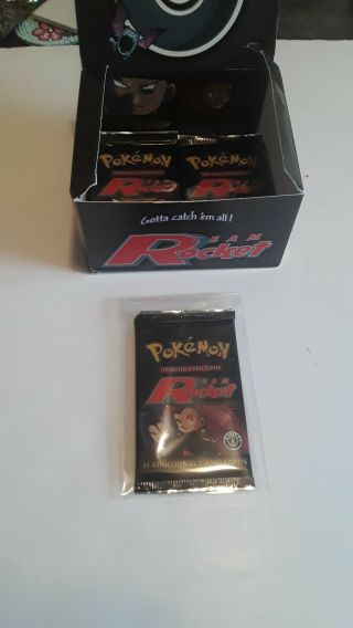 Pokemon 1st Edition Team Rocket Booster X1 Factory Box Fresh Unweighted
