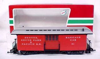 Lgb 32840 Denver,  South Park And Pacific Baggage Car - With Plastic Wheels Ln