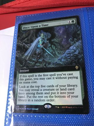 Once Upon A Time Foil Extended Art Throne Of Eldraine Near