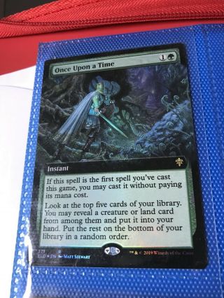 Once Upon A Time FOIL Extended Art Throne of Eldraine Near 2