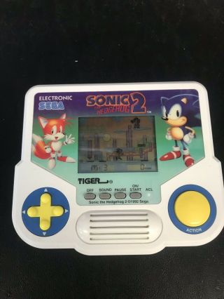 Vintage Sonic The Hedgehog 2 Tiger Handheld 1992 -