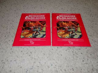 Vintage 1983 Tsr Dungeons & Dragons Fantasy Role Masters & Players Manuals