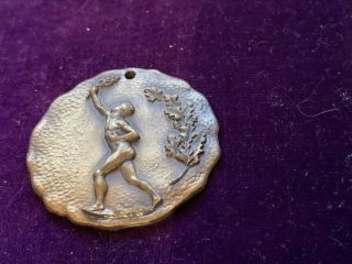 Vintage Bronze Olympic? Race Game Token Metal Whitehead & Hoag
