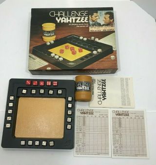 Challenge Yahtzee 1974 Es Lowe & Mb Game Of Skill & Chance