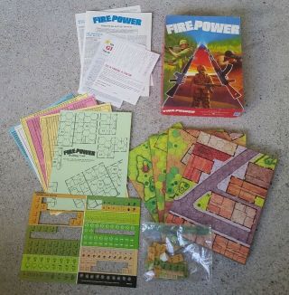 Fire Power (board Game) Avalon Hill 1984 Bookcase War Strategy Tactics Complete