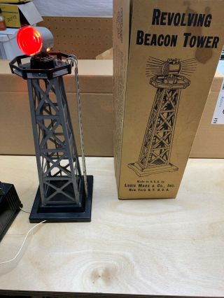 Marx Trains Revolving Beacon Light Tower -