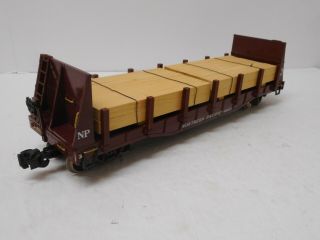 Aristo - Craft Art - 46401 Northern Pacific Flat Car With Wood Load G Scale