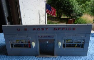 Plasticville O Gauge Post Office Po - 1 Complete In The Box