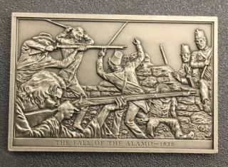 The Fall Of The Alamo Mexican American War San Antonio Texas Ingot Medal