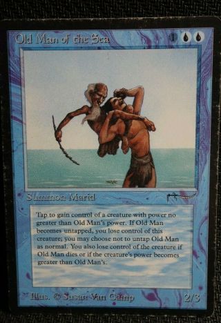 Old Man Of The Sea - Arabian Nights Blue Rare Reserved List Played Blue Mtg C251
