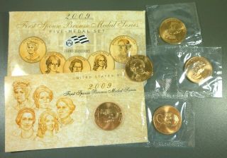 2009 First Spouse Bronze Medal Series - Five Medal Set
