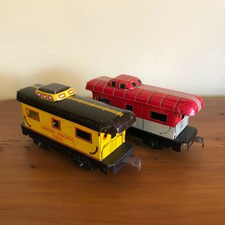 Two (2) Vintage Marx Train Cars - Union Pacific 3824 - Nyc 20102