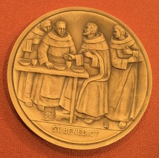 Saints Of Christendom St.  Benedict Coin Medal God Catholic Religion A
