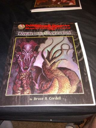 Dawn Of The Overmind Dungeons & Dragons Ad&d Monstrous Arcana Ad&d Tsr 9572 - 1